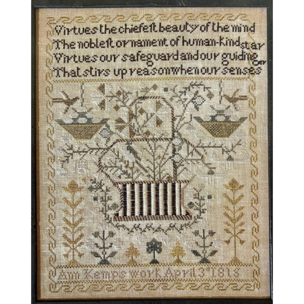 A Fancy Basket Ann Kemp 1815 Cross Stitch Chart By Shakespeare's Peddler
